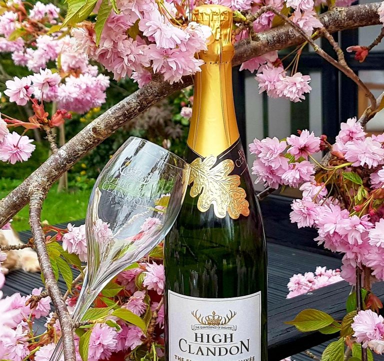 Visit Surrey Cuvee and cherry blossom 768x721